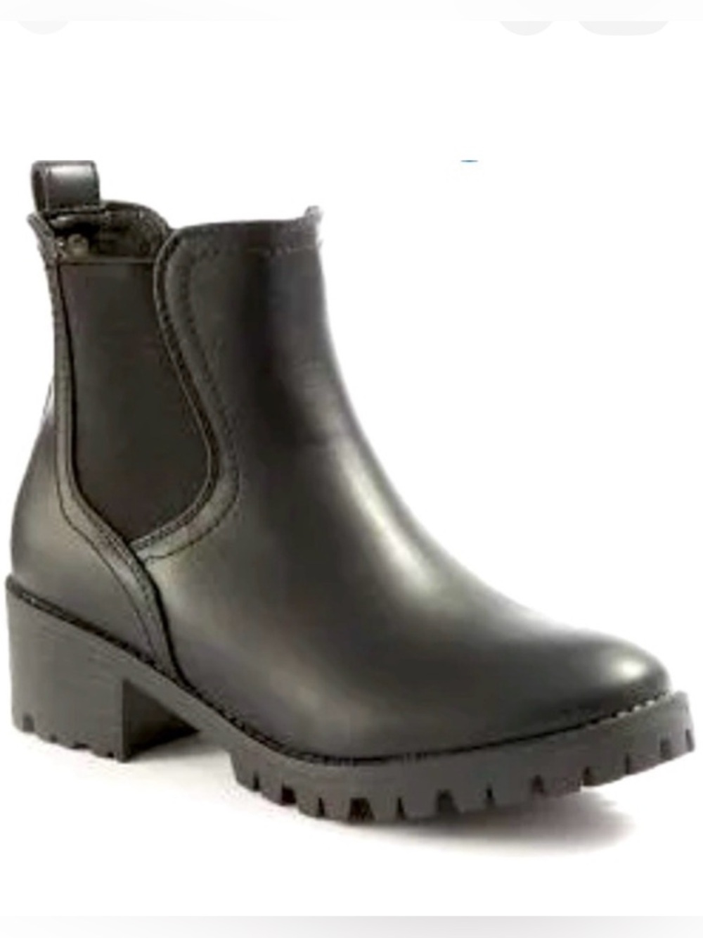 True Craft Kennedi Gore Chelsea Women's Black Ankle Boots 7.5